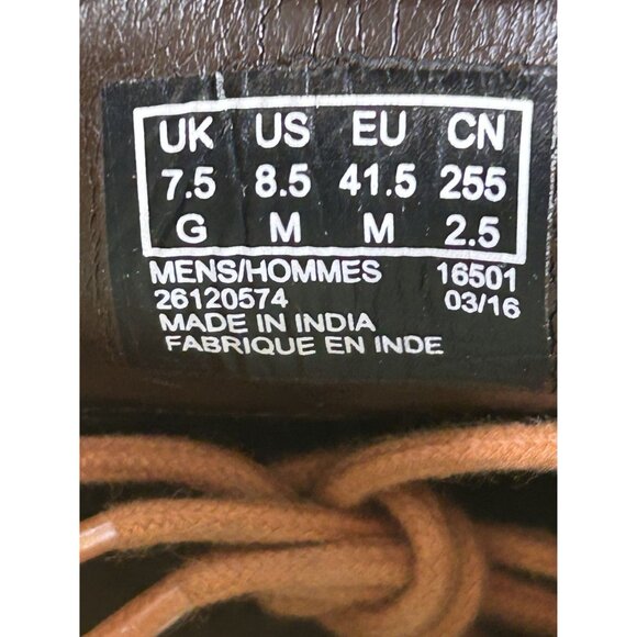 Clarks Pitney Limit Wingtip Brogue Navy Blue Leather Shoes Mens Size 8.5 - Picture 7 of 8